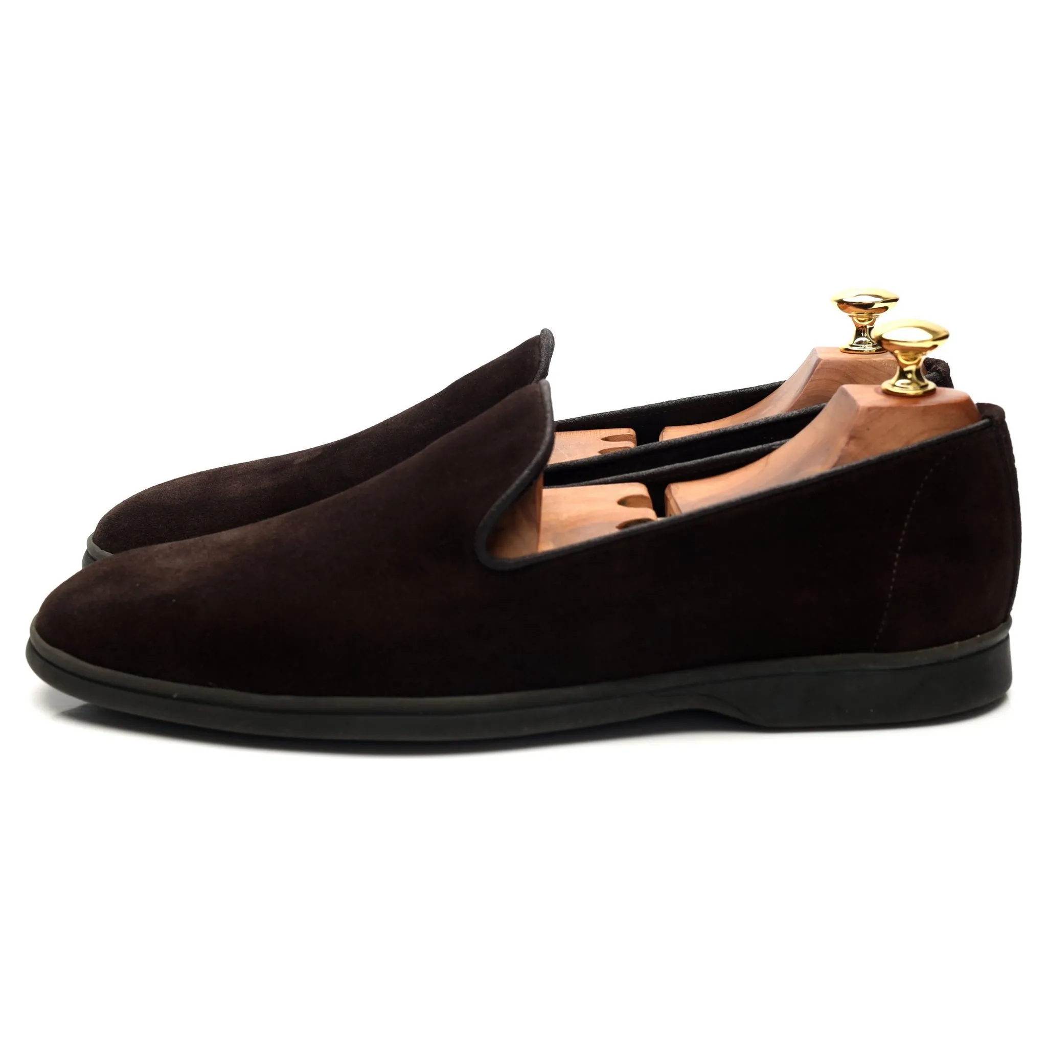 'All Day Slipper' Dark Brown Suede UK 9
