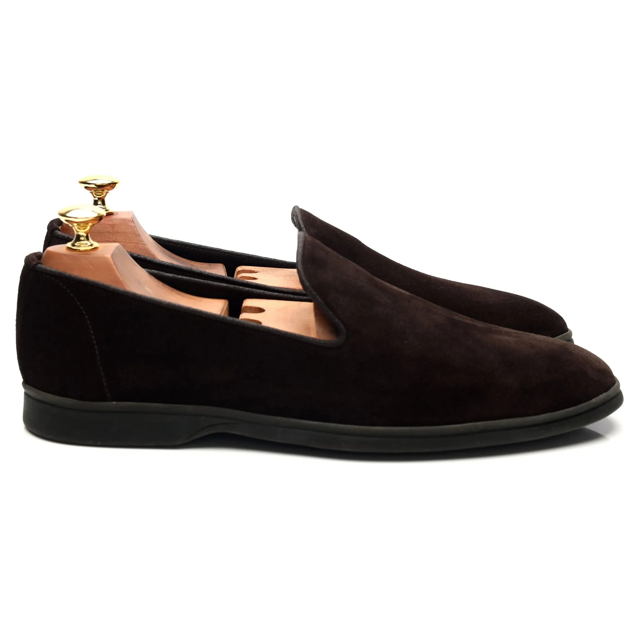 'All Day Slipper' Dark Brown Suede UK 9