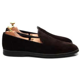 'All Day Slipper' Dark Brown Suede UK 9