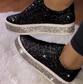Chicvane Sequin Strappy Running Shoes