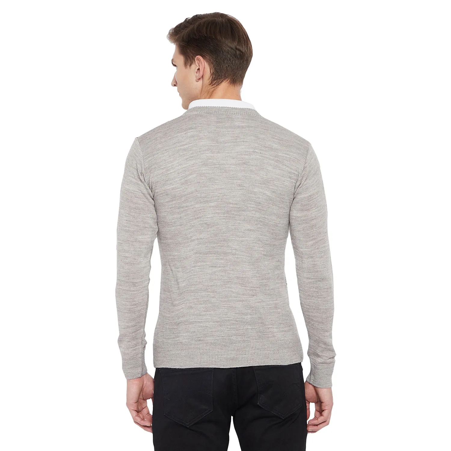 Duke Stardust Men Full Sleeve V Neck Sweater (SDS8037)