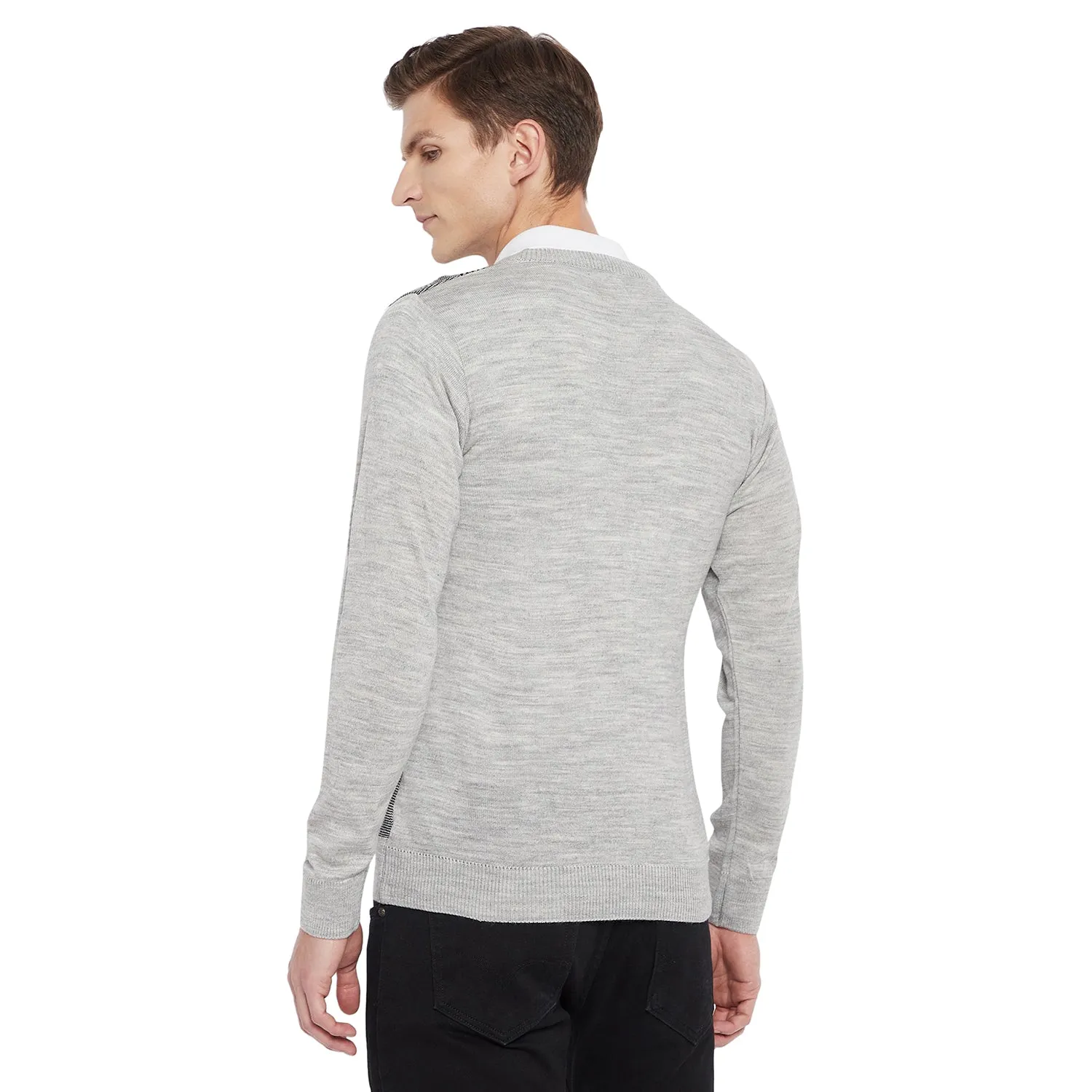 Duke Stardust Men Full Sleeve V Neck Sweater (SDS8037)
