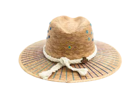 Exclusive Evil Eye Tan Hat by Corazon Playero