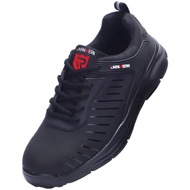 LARNMERN Mens Steel Toe Safety Shoes Work Shoes For Men lightweight Breathable Anti-Smashing Non-Slip Construction Work Sneakers