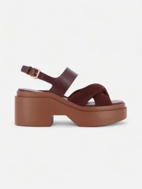 NOVIA, suede brown || OUTLET