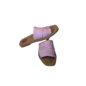 SIZE 40 Chloe Canvas Sandal .