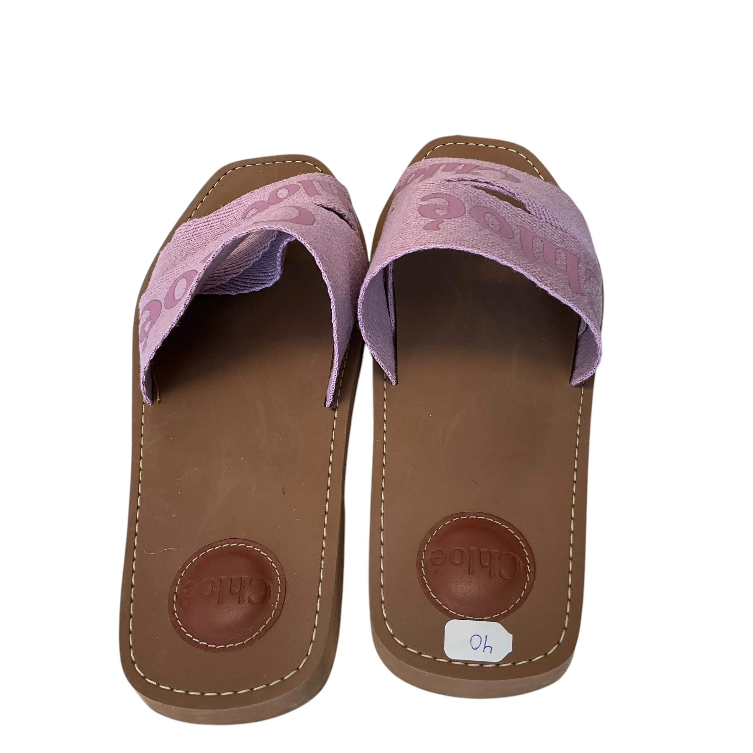 SIZE 40 Chloe Canvas Sandal .