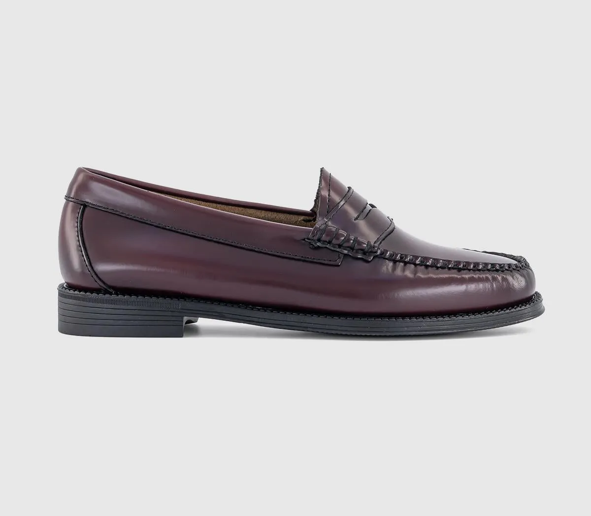 Womens G.H Bass & Co Easy Weejuns Penny Loafers Wine Leather